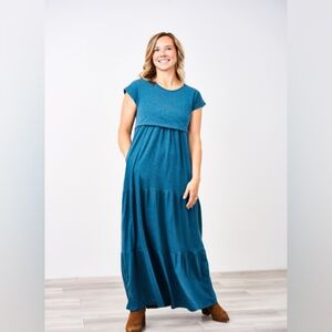 Latched Mama cotton maxi t shirt dress, xsmall